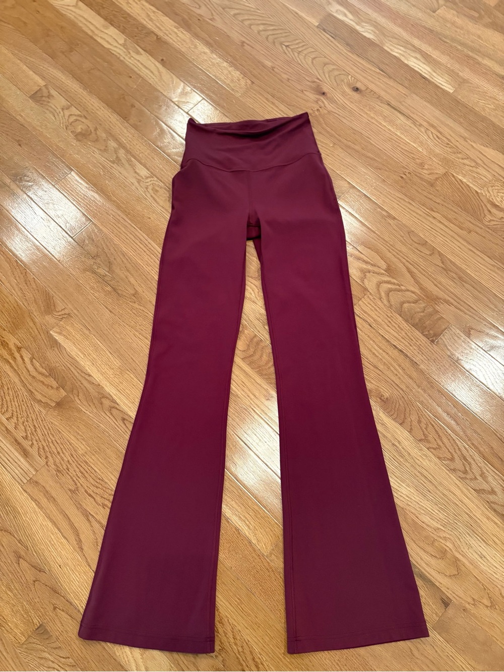 lululemon athletica Burgundy High-Rise Flare Leggings